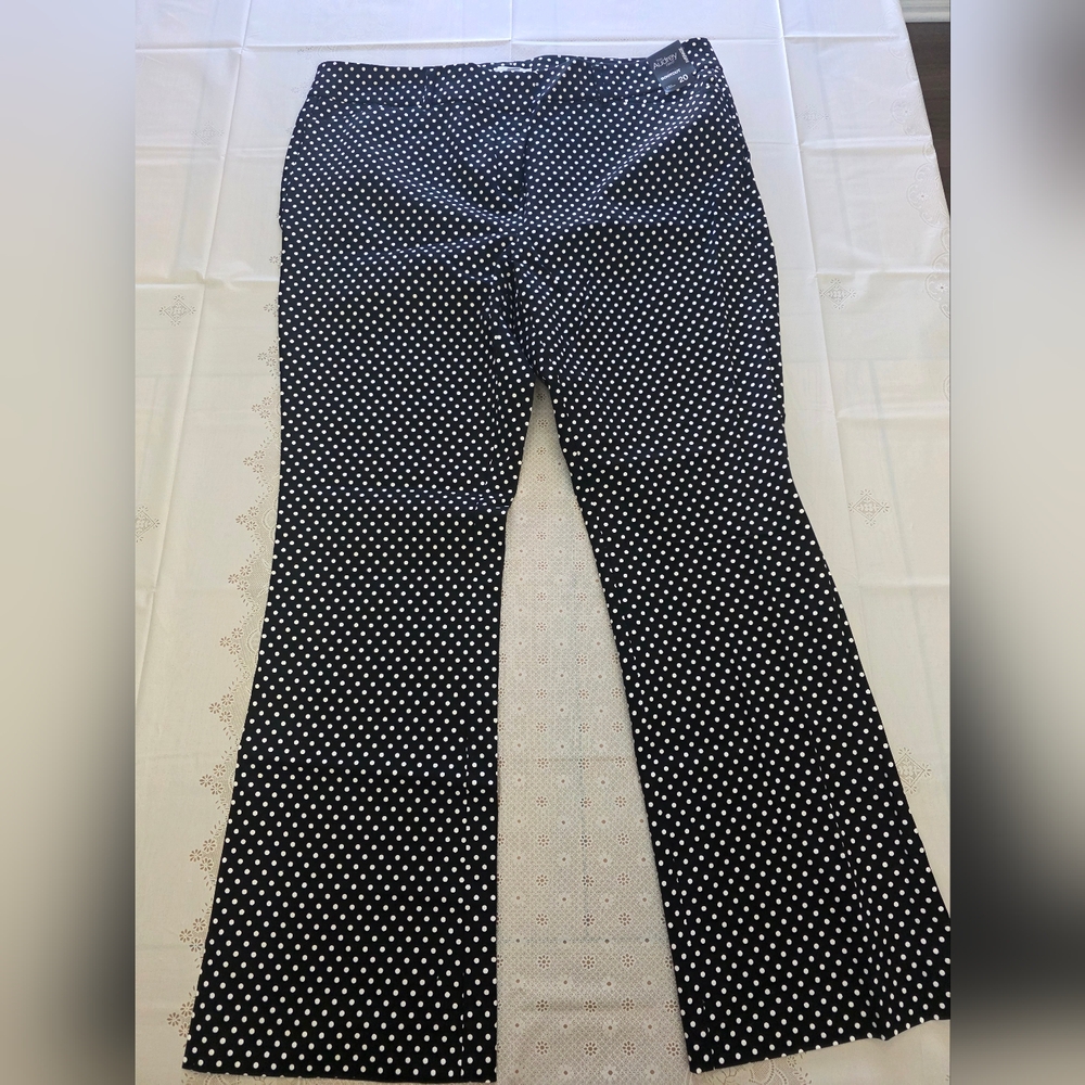 New York & Company Black and White Polka Dot Pants